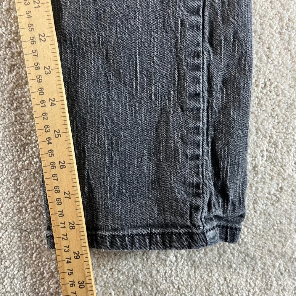 Levi's 514 Slim Fit Jeans Mens 30x32 Black‎ Faded Stretch Denim